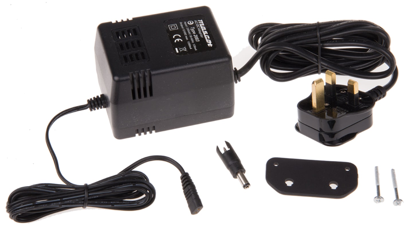 Mascot 12V dc AC/DC-adapter, 1.2A