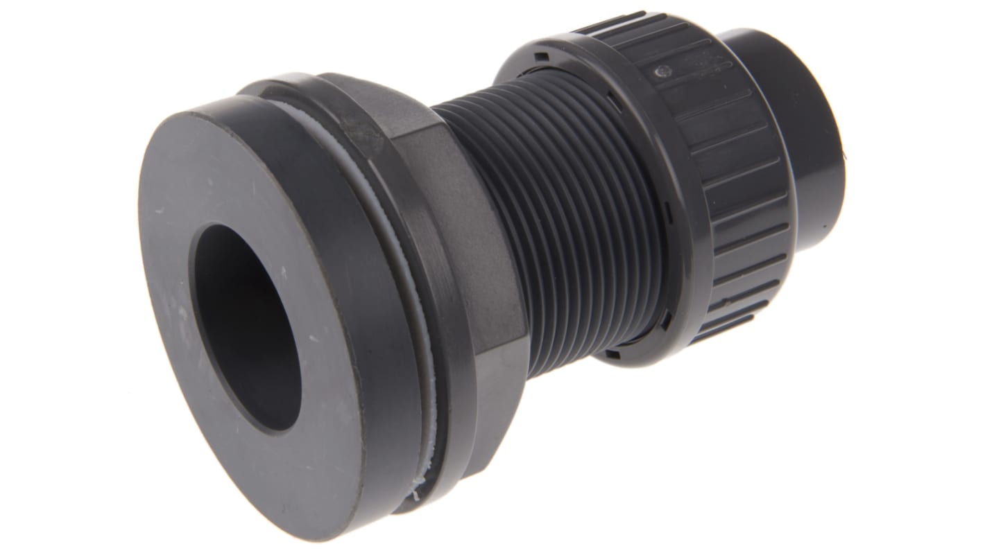 161050228 Fischer Straight Tank Adapter PVC Pipe Fitting RS