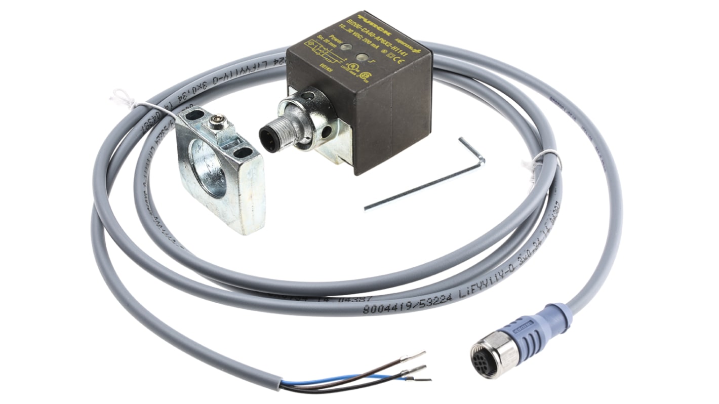 Sensor de proximidad Turck, alcance 20 mm, salida PNP, 10 → 30 Vdc, IP67, 250Hz