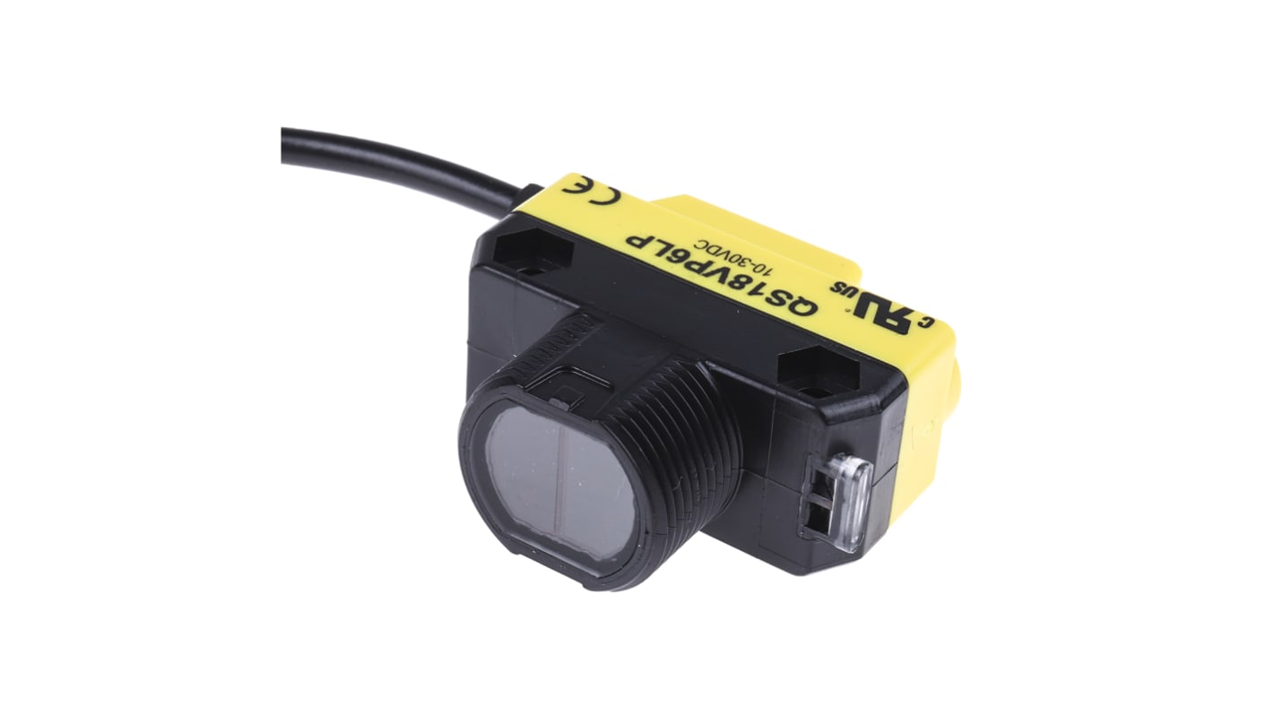 Banner Retroreflective Photoelectric Sensor, Block Sensor, 3.5 m Detection Range