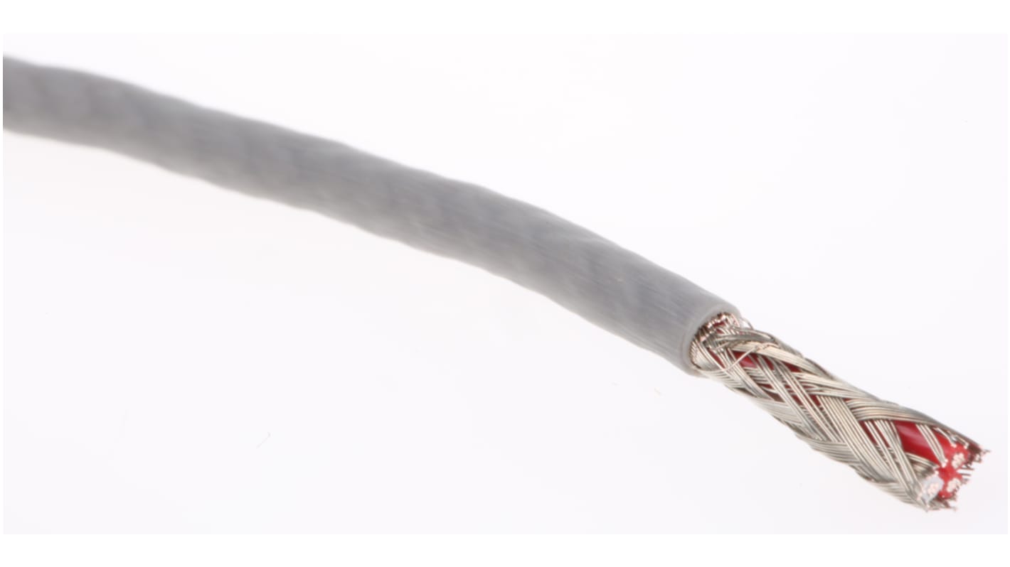 RS PRO Type RTD Thermocouple & Extension Wire, 25m, Screened, PTFE Insulation, +80°C Max, 7/0.2mm