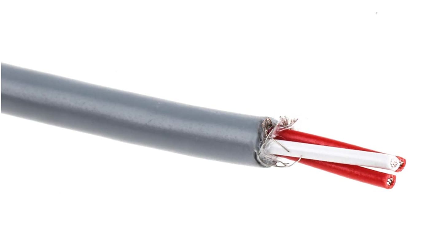 RS PRO Geschirmt 7/0,2mm PVC-isoliert Thermoelementleitung für Thermoelement Typ , für Typ RTD, L. 25m, max. +80°C