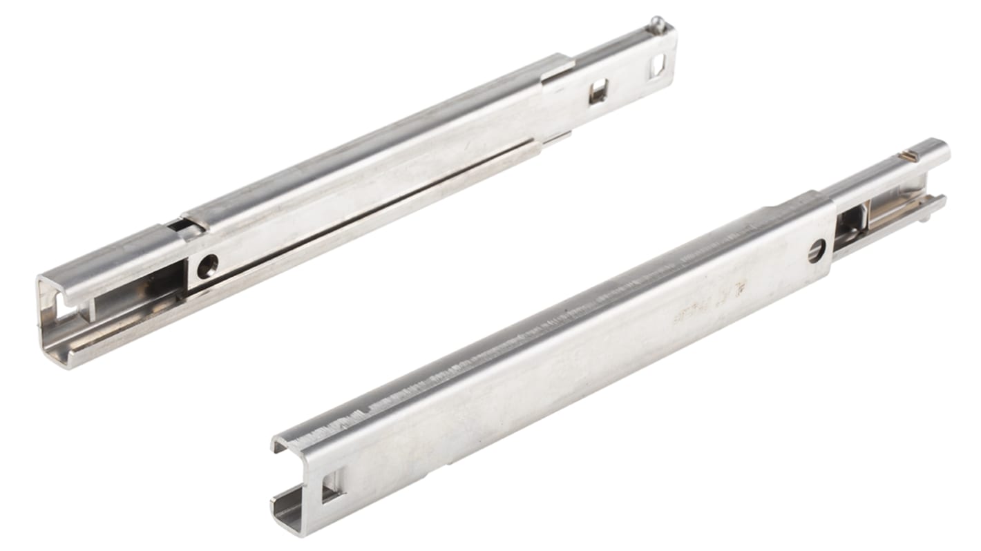 Pinet Stainless Steel Drawer Slide, 175mm Closed Length, 50kg Load