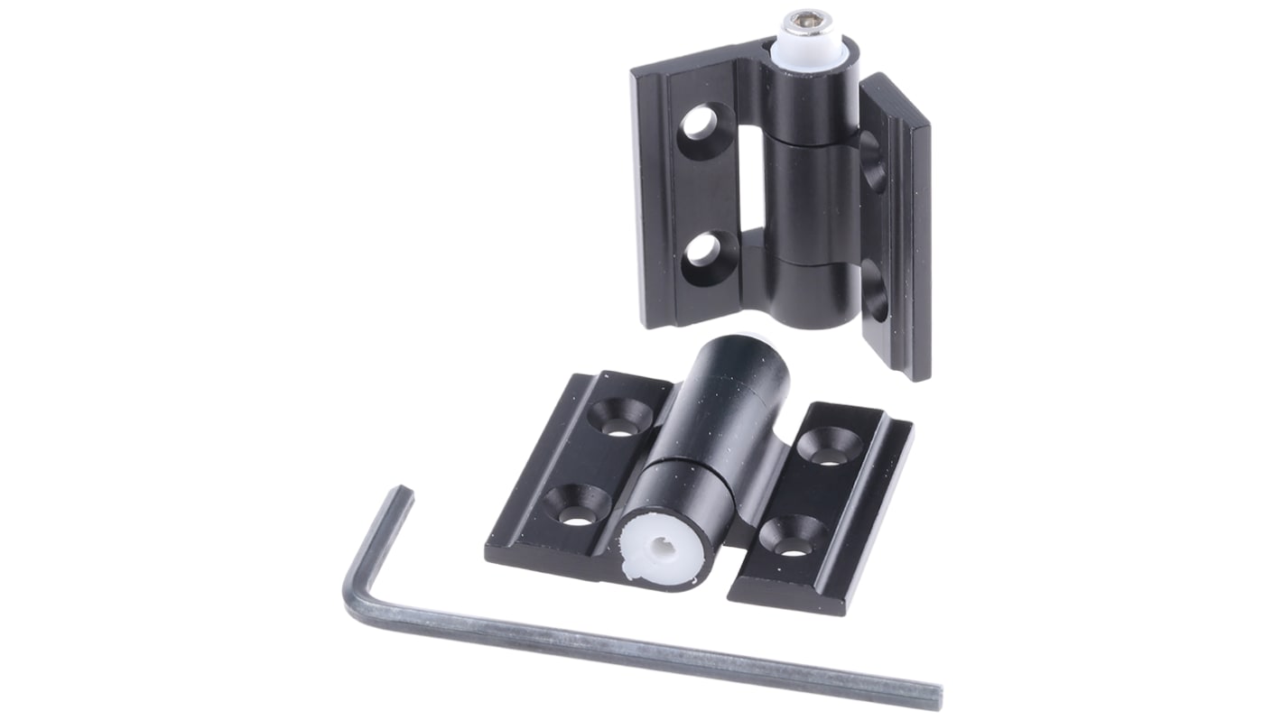 Pinet Aluminium Friction Hinge, Screw Fixing, 30mm x 35mm x 3mm