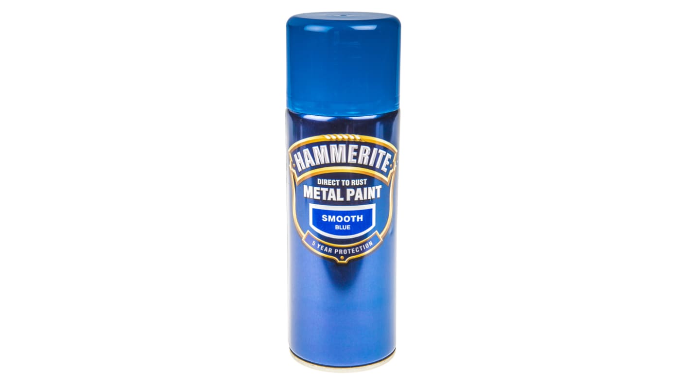 5092970 Hammerite 400ml Blue Smooth Spray Paint RS