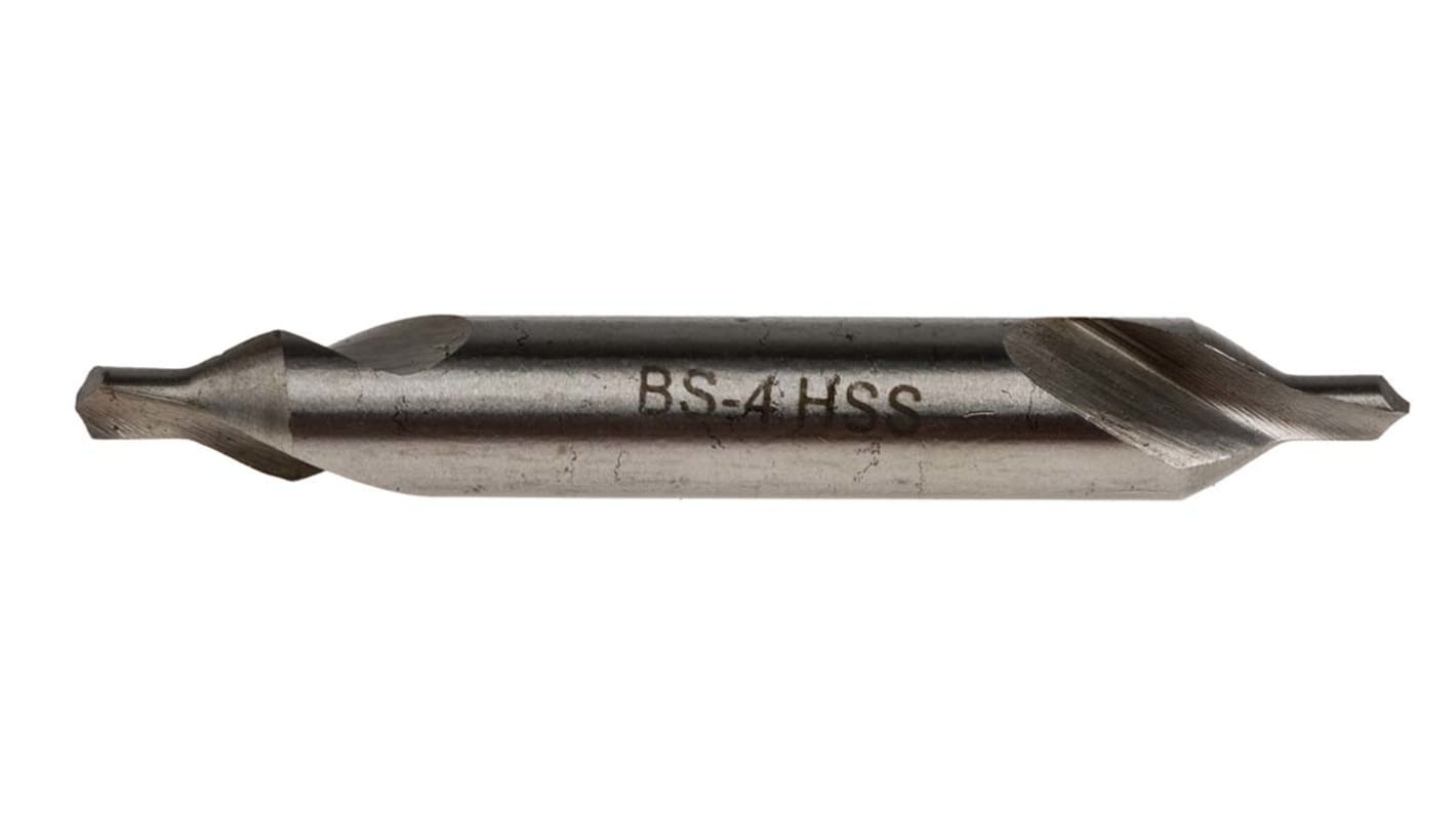 RS PRO Központfúró bit BS4 HSS 2.25 in, 60°