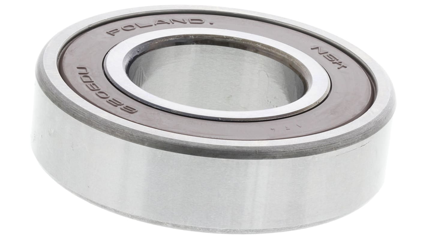 NSK 6206DDU Single Row Deep Groove Ball Bearing- Both Sides Sealed 30mm I.D, 62mm O.D