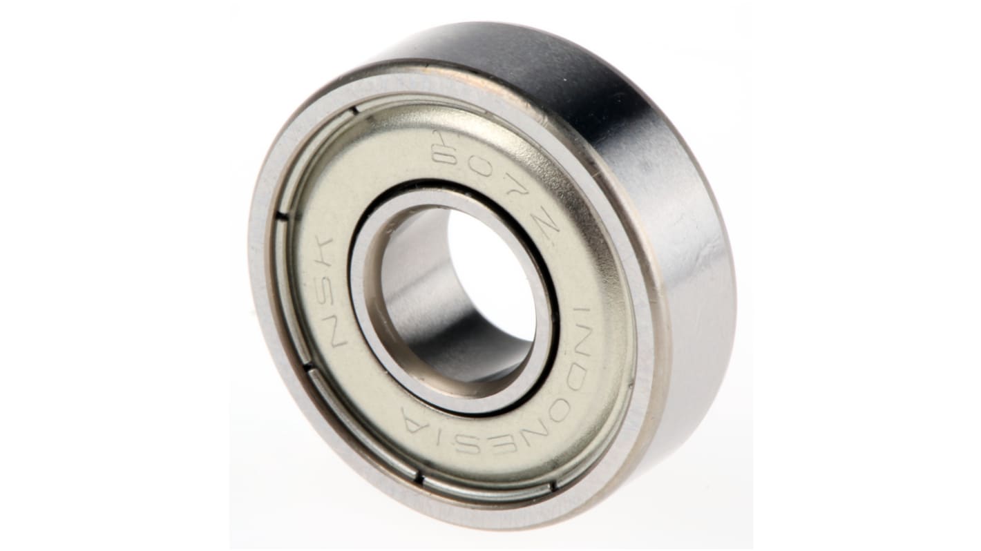 NSK 607ZZ Single Row Deep Groove Ball Bearing- Both Sides Shielded 7mm I.D, 19mm O.D