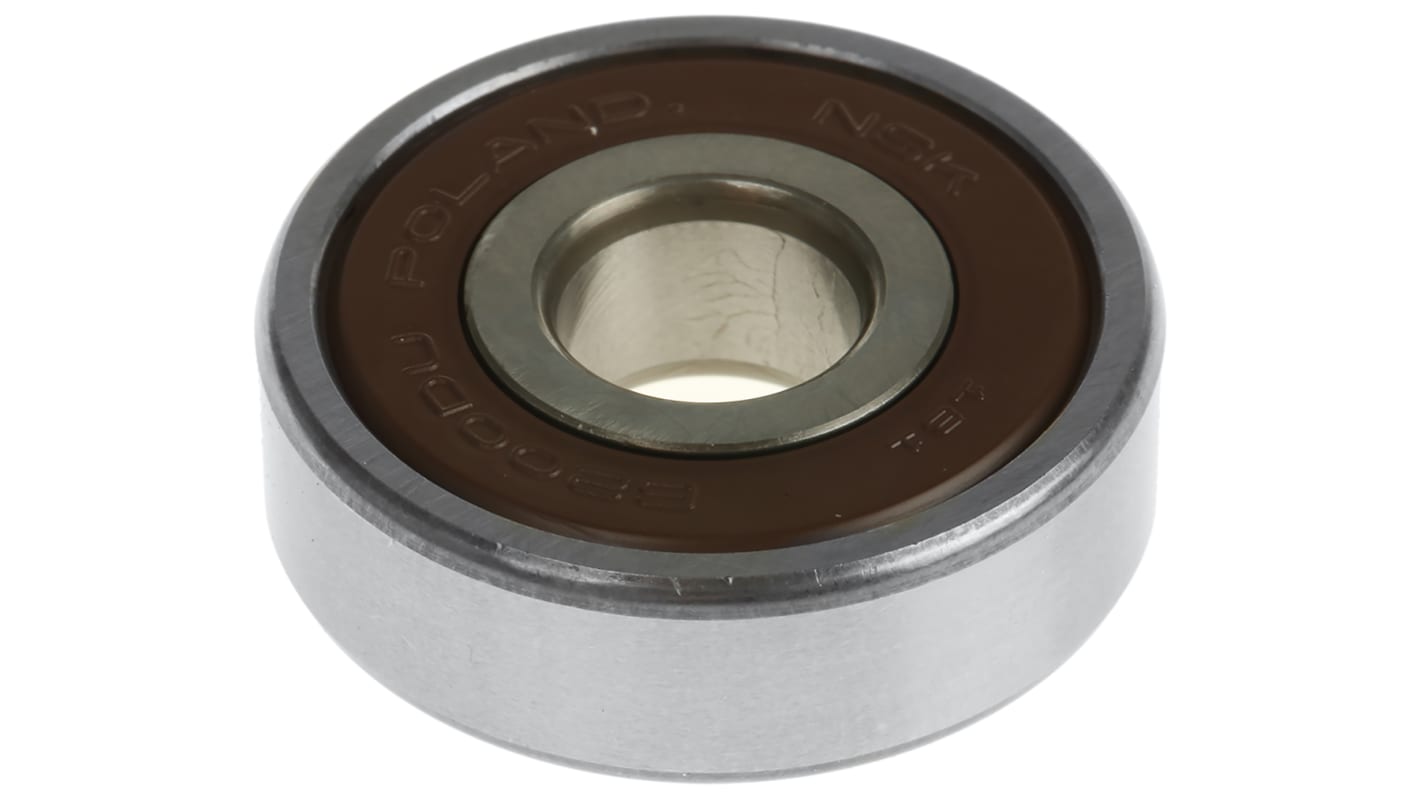 NSK 6200DDU Single Row Deep Groove Ball Bearing- Both Sides Sealed 10mm I.D, 30mm O.D