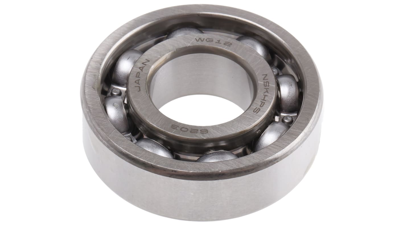 NSK 6203 Single Row Deep Groove Ball Bearing- Open Type 17mm I.D, 40mm O.D