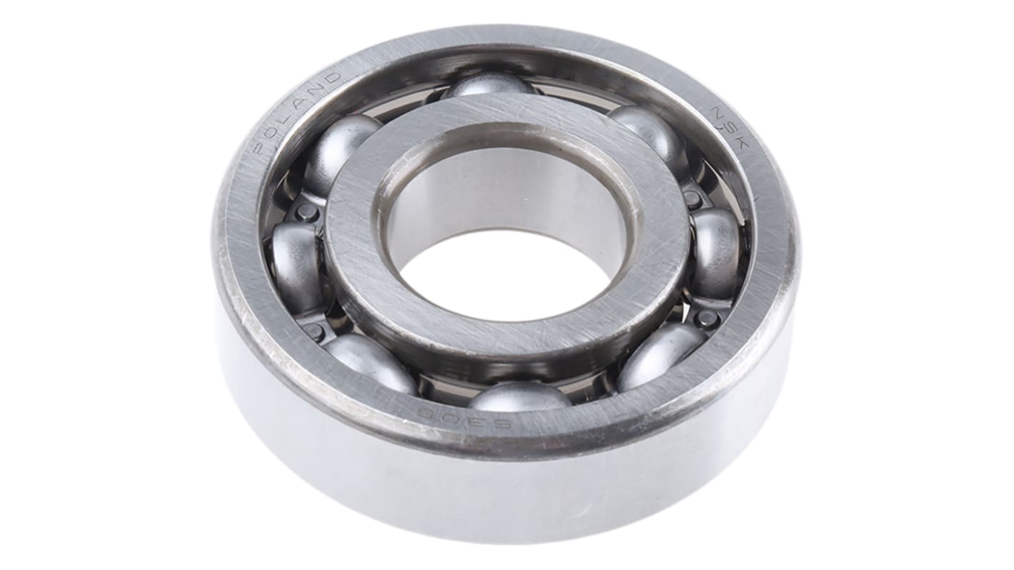 NSK 6305 Single Row Deep Groove Ball Bearing- Open Type 25mm I.D, 62mm O.D