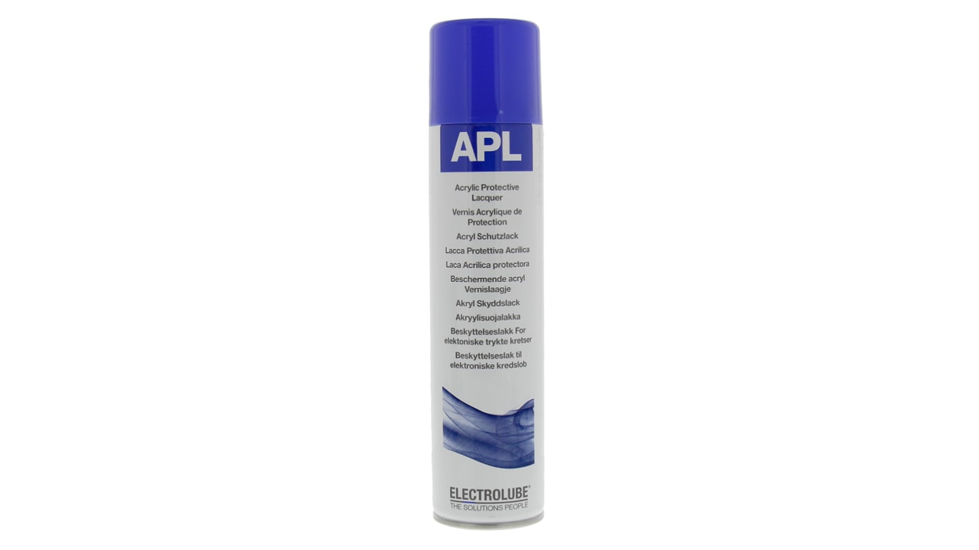 Revestimiento de conformación Electrolube APL de Resina Acrílica, Aerosol de 400 ml, transparente