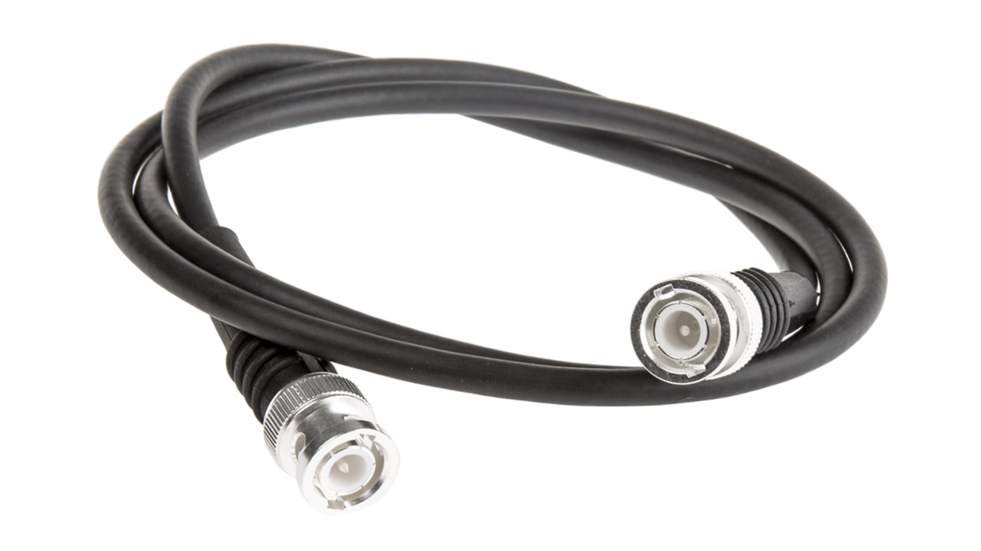 Cable coaxial RG58 TE Connectivity, 50 Ω, con. A: BNC, Macho, con. B: BNC, Macho, long. 1m