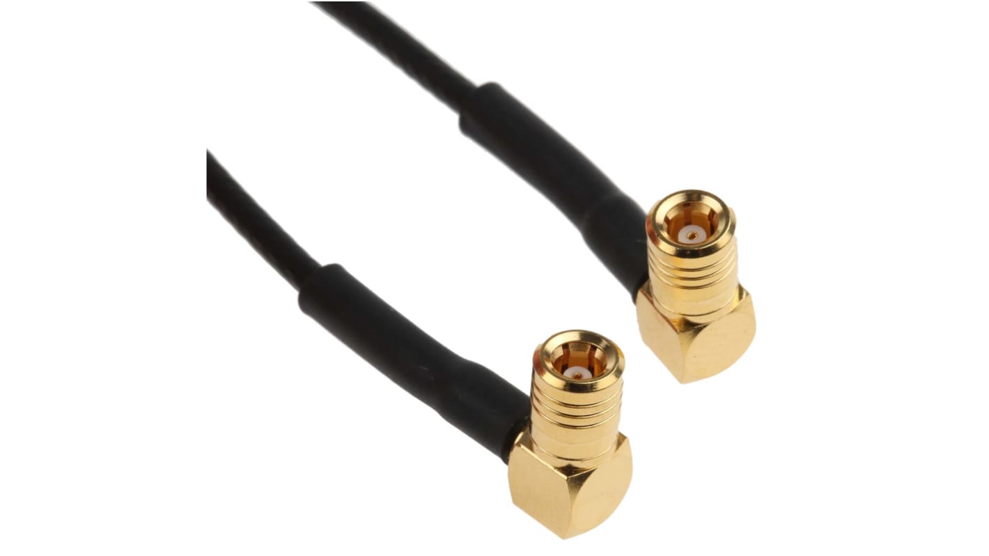 TE Connectivity Male SMB to Male SMB Coaxial Cable, 1m, RG174 Coaxial, Terminated