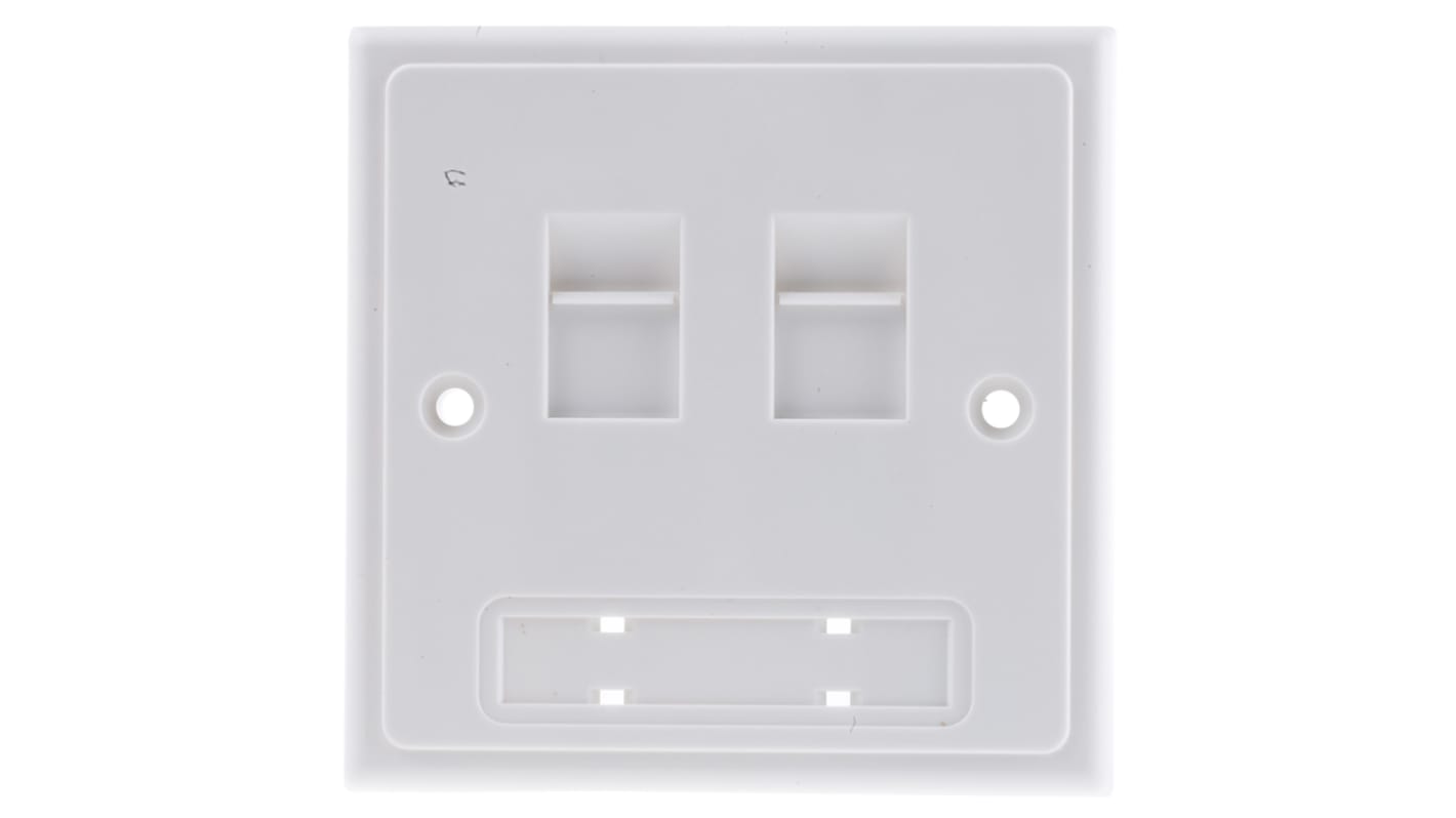 2xRJ45 unshielded skt bulkpack faceplate