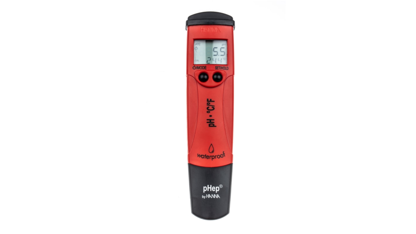 Hanna Instruments HI 98127 pH Meter, ±0.1pH Accuracy, 0.1pH Resolution, 16pH Max, +60 °C Max