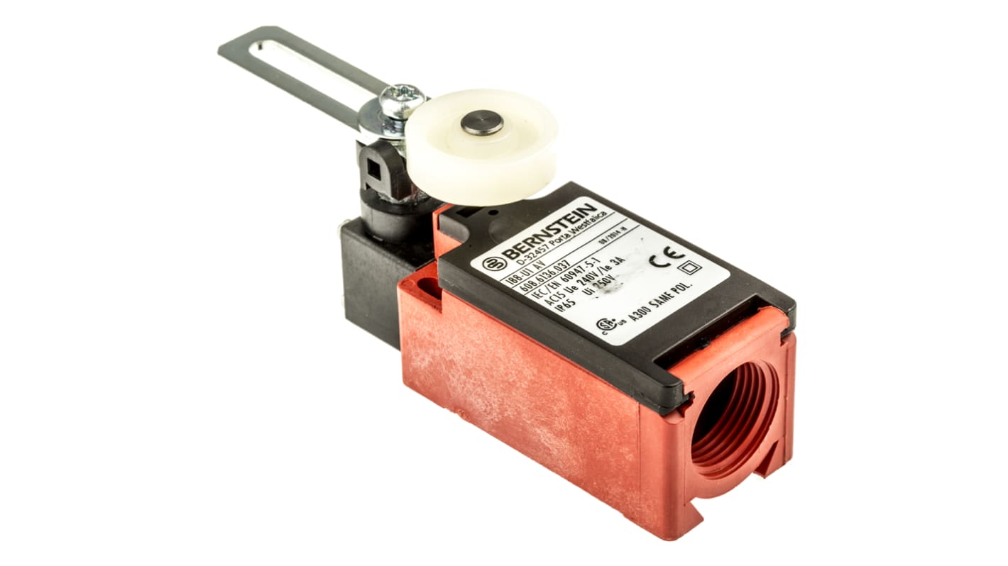 I88 SU/U Safety Switch With Spindle Actuator, Fibreglass, NO/NC