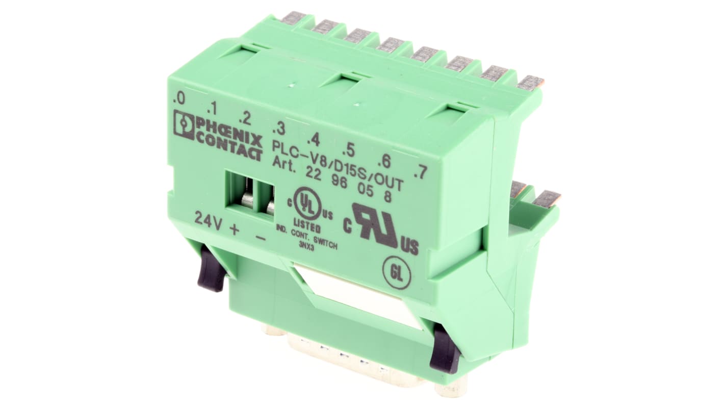 Modulo d'interfaccia Phoenix Contact serie PLC-V8/D15S/OUT