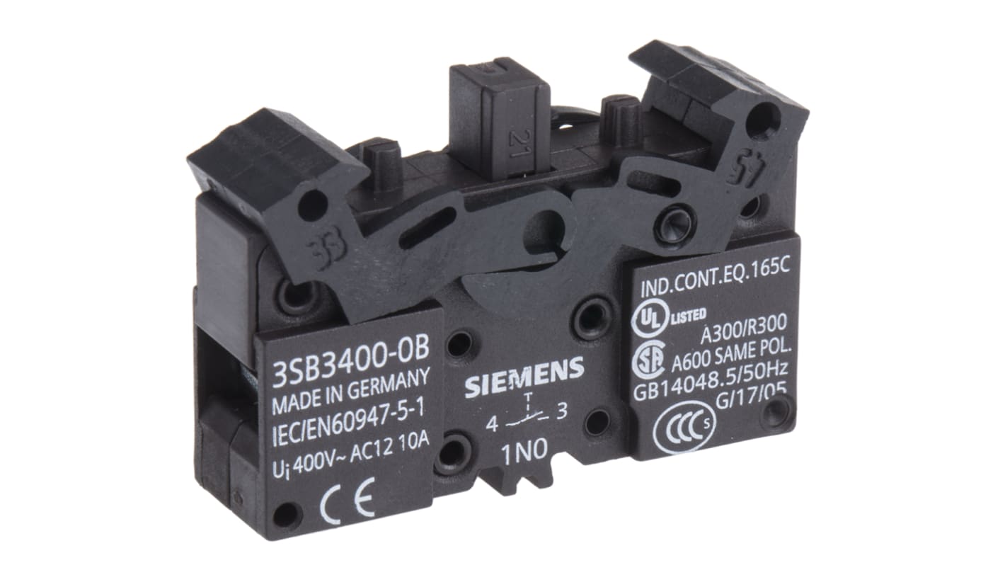 Siemens Siemens 3SB3 Series Contact Block, 1NO