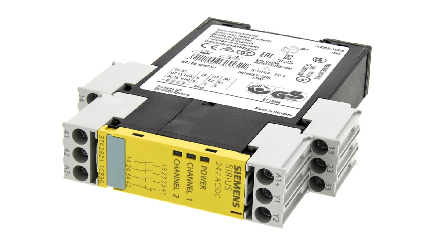 3TK28211CB30 Siemens SingleChannel Safety Switch/Interlock Safety