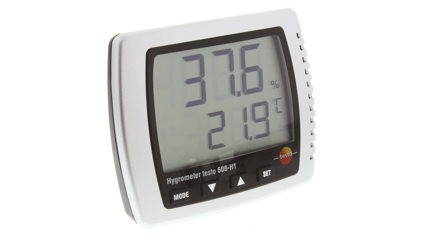 Testo 608-H1 Digital Hygrometer, ±3 %RH Accuracy, +50°C Max, 95%RH Max