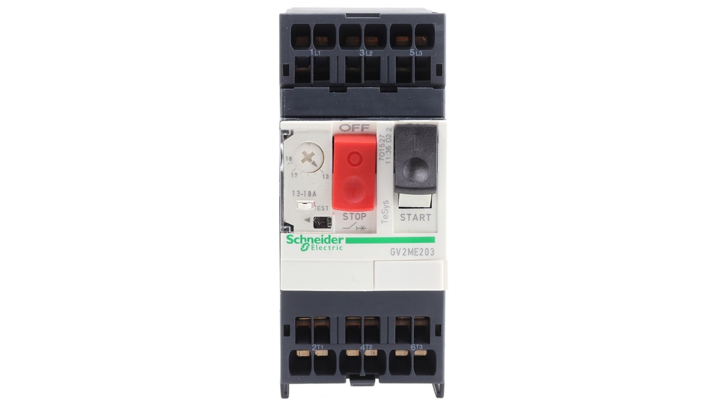 Schneider Electric TeSys GV2ME Motorschutzschalter, 13 → 18 A 690 V 101mm x 44.5mm