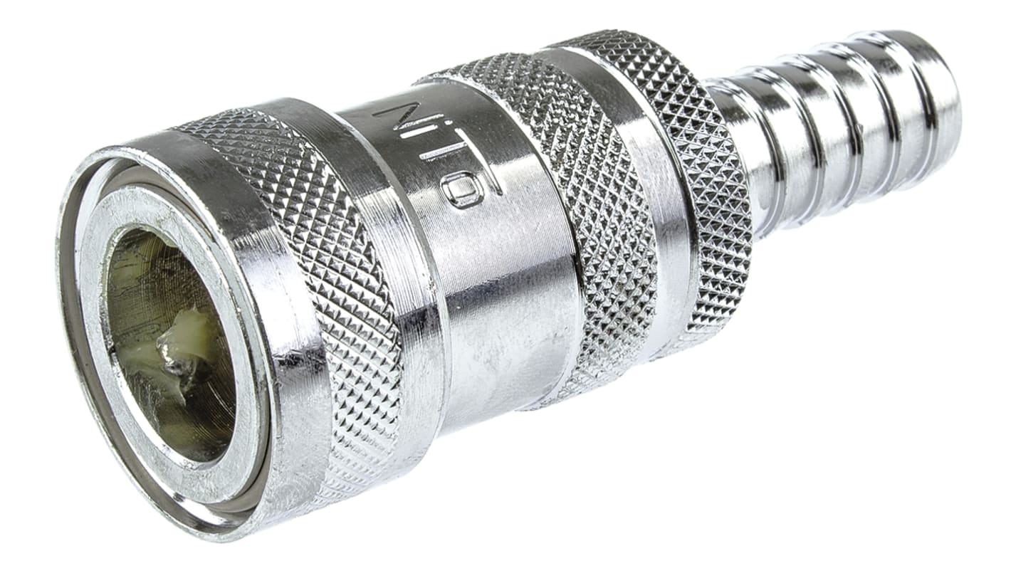 Nito Hose Connector, Straight Hose Tail Coupling 1/2in ID, 25 bar