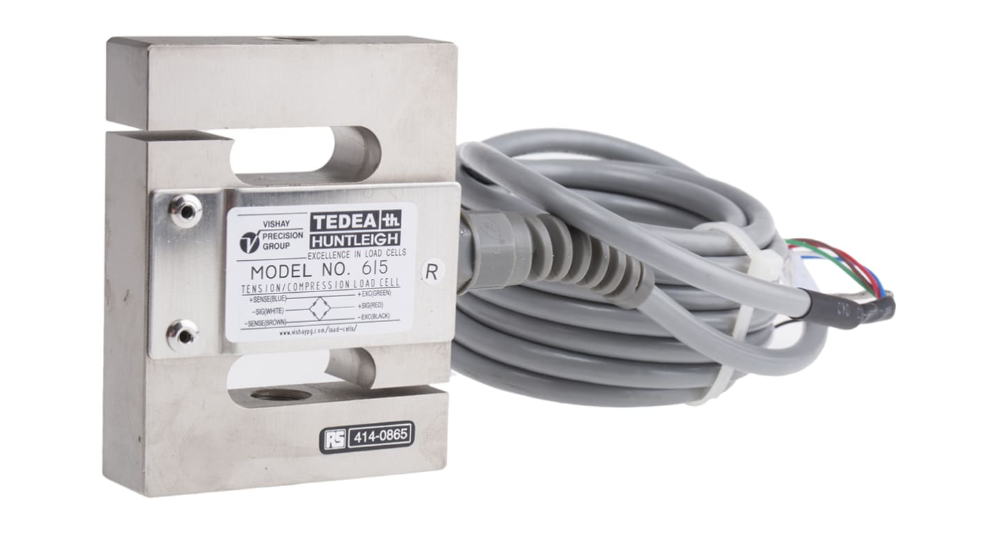 Tedea Huntleigh S Type Load Cell, 300kg Range, Compression, Tension Measure