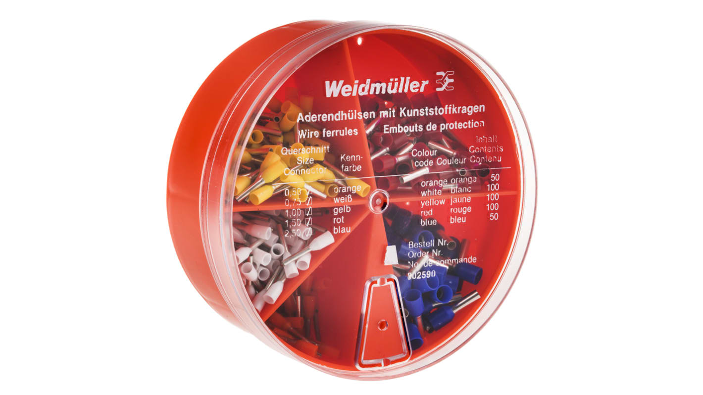 Embout Weidmüller, Code couleur allemand, avec Embouts d'extrémité de fil 0,5 → 2,5 mm²