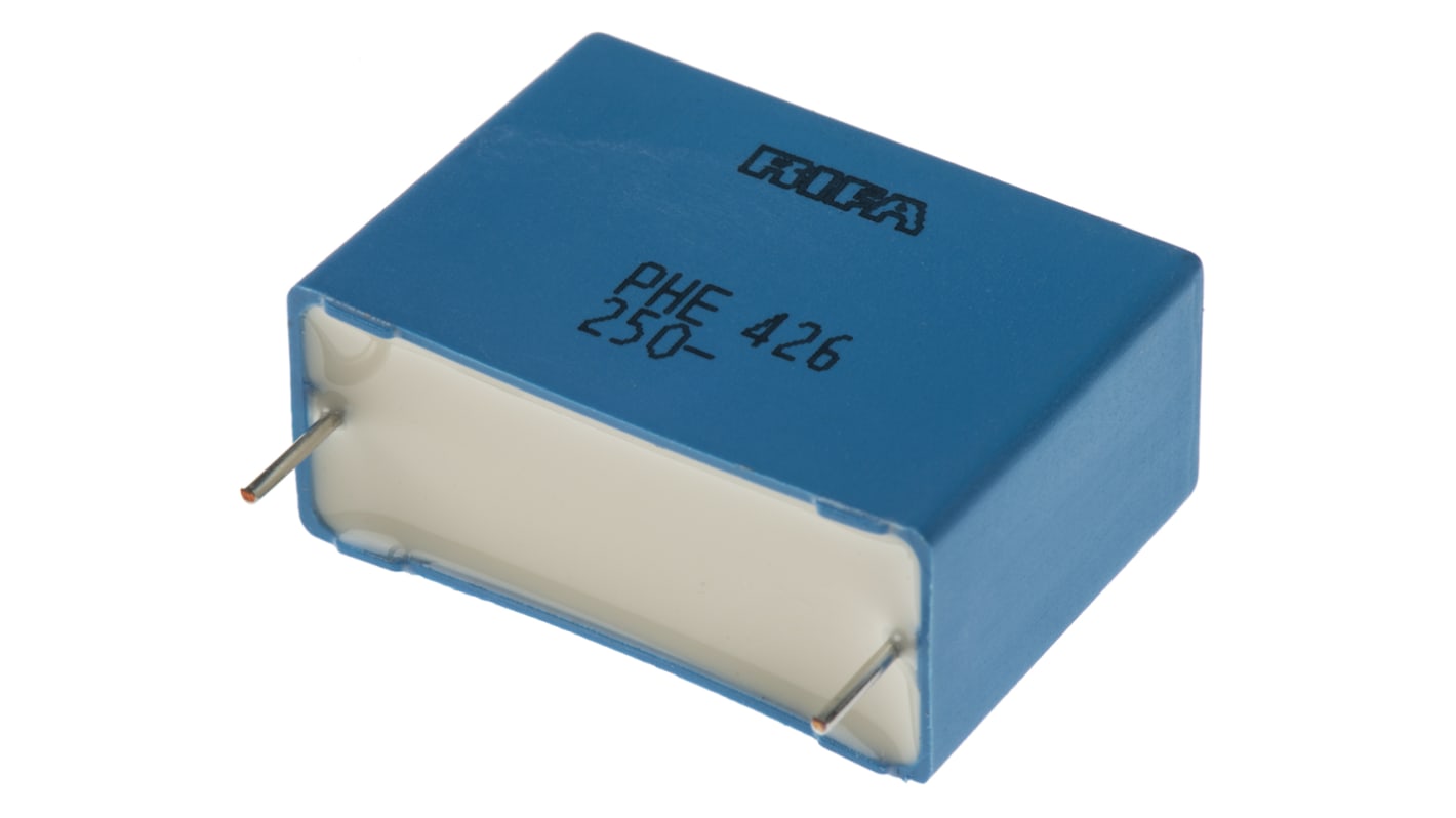 KEMET PHE426 Metallised Polypropylene Film Capacitor, 160 V ac, 250 V dc, ±5%, 4.7μF, Through Hole