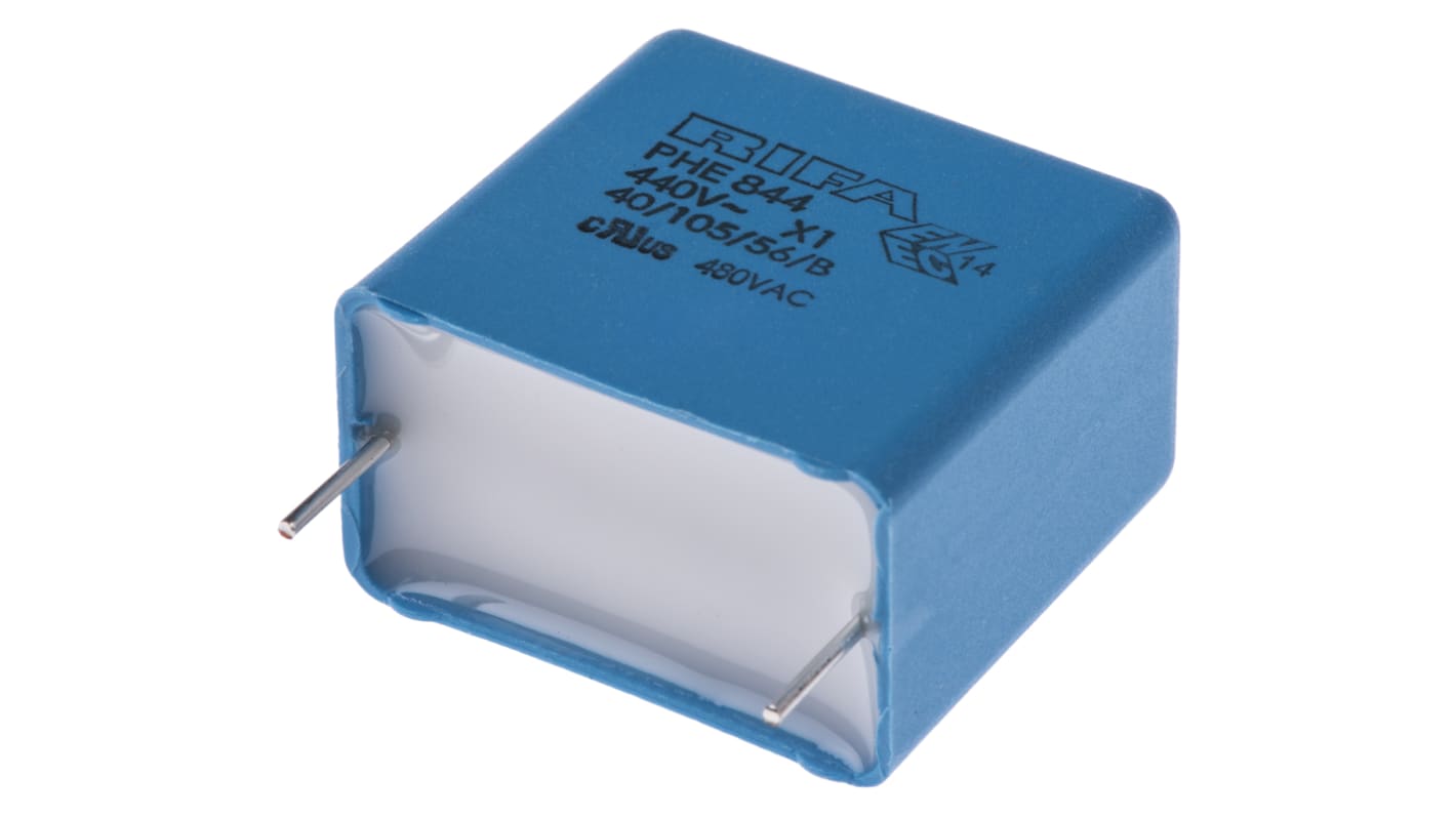 KEMET PHE844 Metallised Polypropylene Film Capacitor, 440 V ac, 480 V ac, ±20%, 470nF, Through Hole