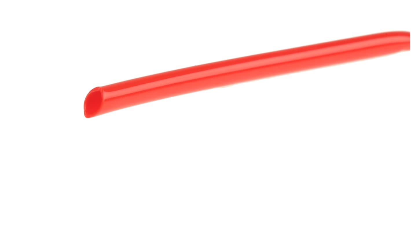 Tubería de aire comprimido RS PRO de Nylon Rojo Claro, diá. exterior 6mm, longitud 30m