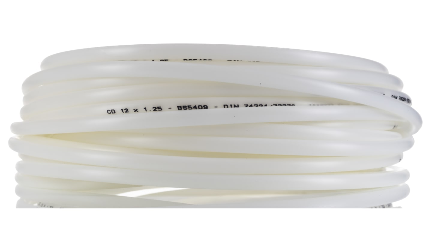 RS PRO NLF Druckluftrohr Nylon, Innen-Ø 9.5mm / Außen 12mm x 30m bis 14 bar