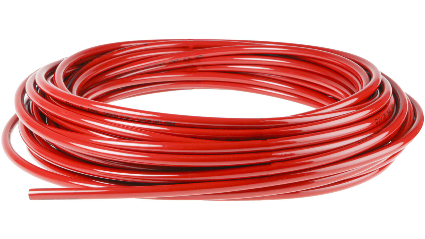 RS PRO Compressed Air Pipe Red Nylon 12mm X 30m NLF Series RS