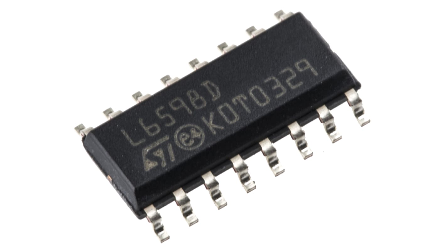 PWM vezérlő L6598D, 16.6 V, 400 kHz, 16-tüskés, SOIC