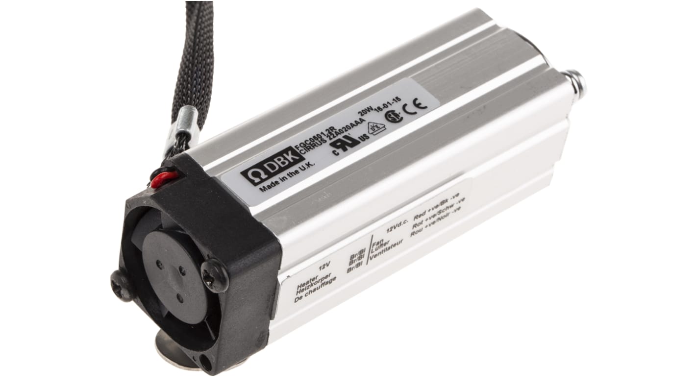 Chauffage de boîtier, 20W, 5.1m³/h, 12V c.c.