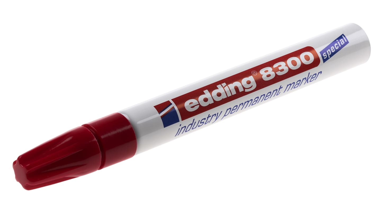 Marker permanentny czerwony, 1.5 → 3mm, Edding