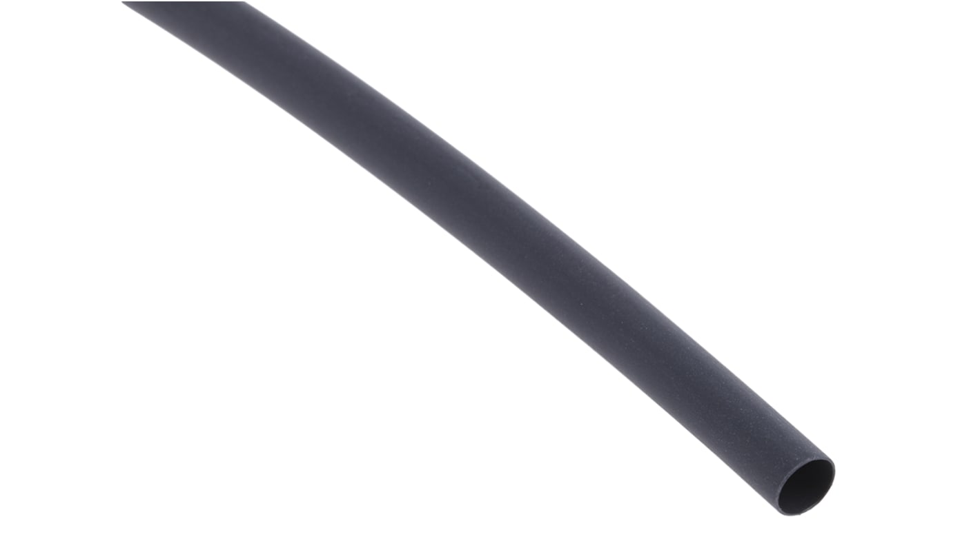 Tubo termorretráctil RS PRO de Poliolefina Negro, contracción 2:1, Ø 4.8mm, long. 300mm