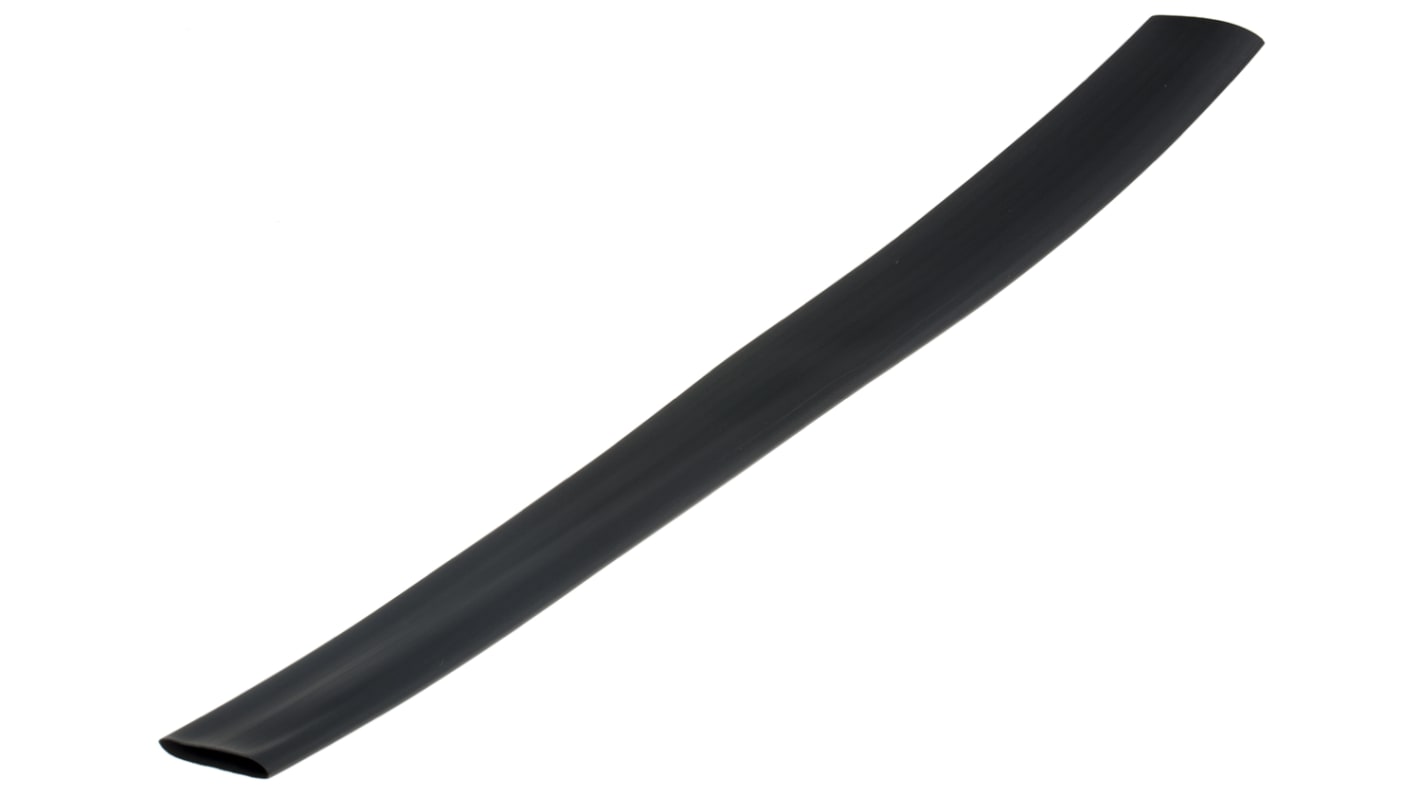 RS PRO Heat Shrink Tubing, Black 19.1mm Sleeve Dia. x 300mm Length 2:1 Ratio