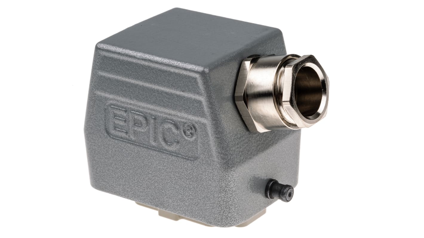 Conector de potencia EPIC H-BE Macho de 6 vías, 440 V, 16A, con rosca M20