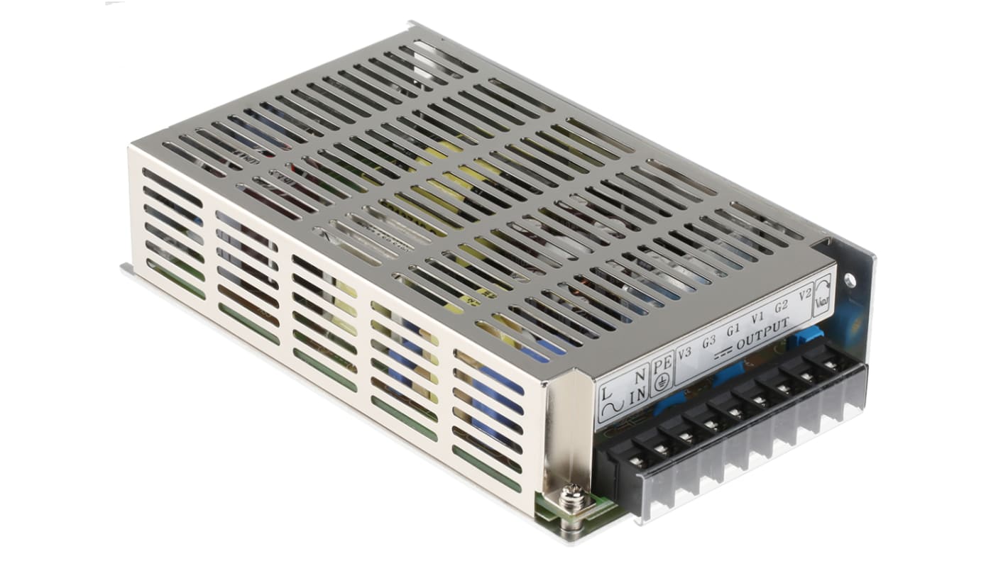 TRACOPOWER Embedded Switch Mode Power Supply SMPS, TXL 060-0522TI, 5 V dc, ±12 V dc, 1 A, 3.5 A, 7 A, 60W, Triple