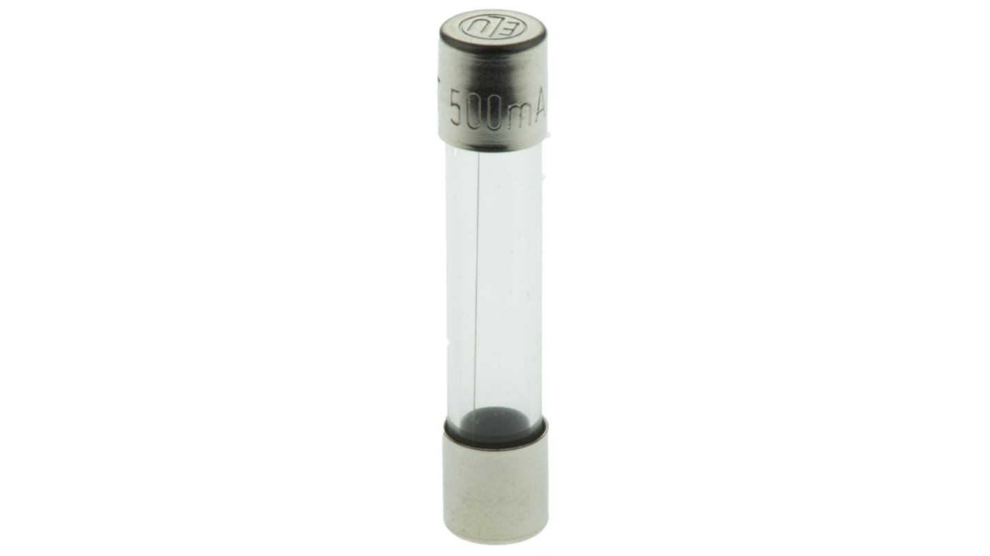 SIBA 500mA T Glass Cartridge Fuse, 6.3 x 32mm