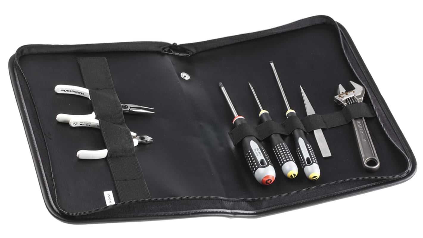 Bahco 7 Piece Electronics Tool Kit with Pouch