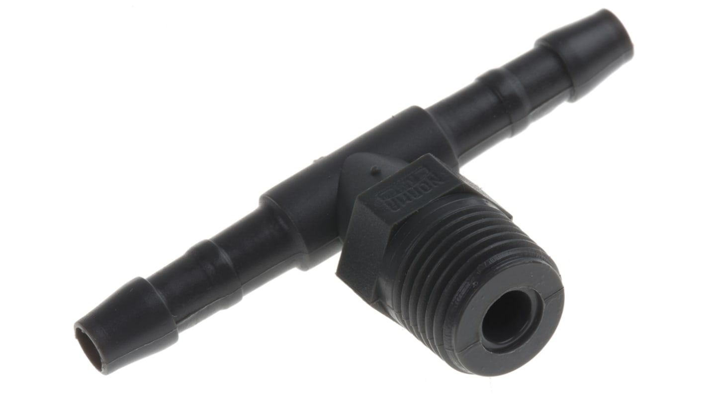 RS PRO Hose Connector, Tee Hose Tail Adaptor, R 1/8in 4mm ID