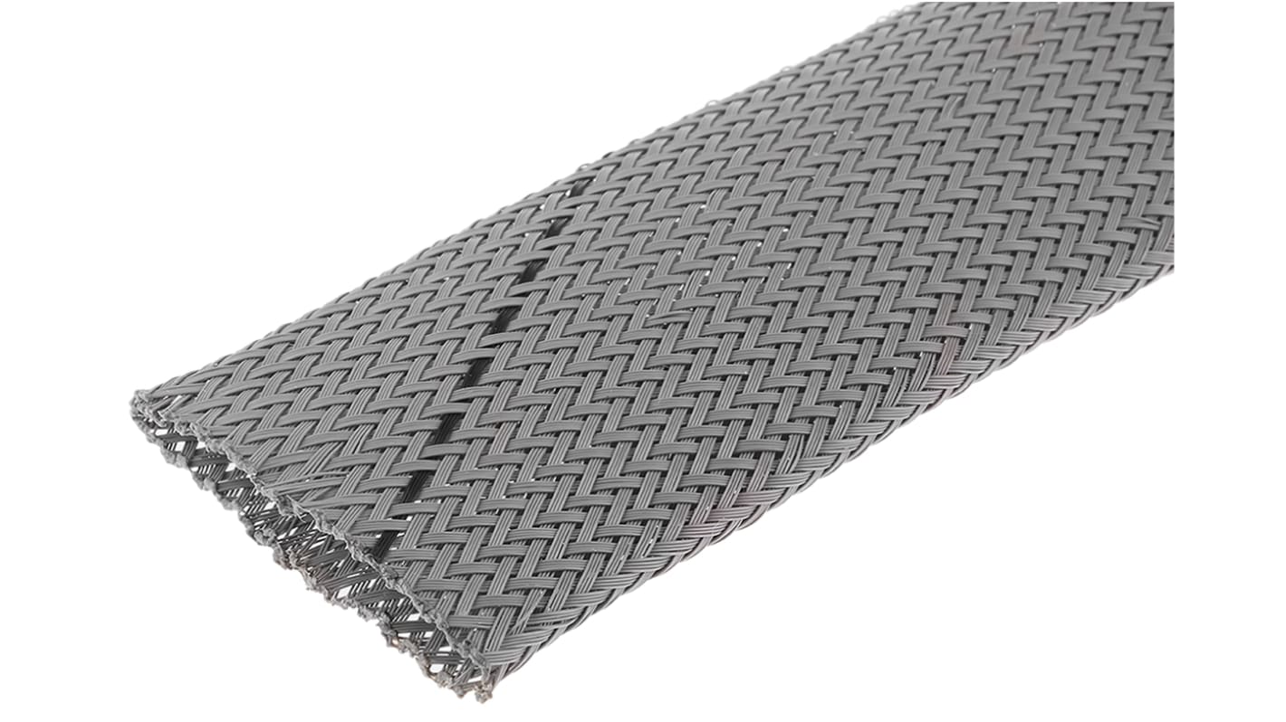 VOG 30 BOXED HEGPV030 10M HellermannTyton Expandable Braided PET Grey