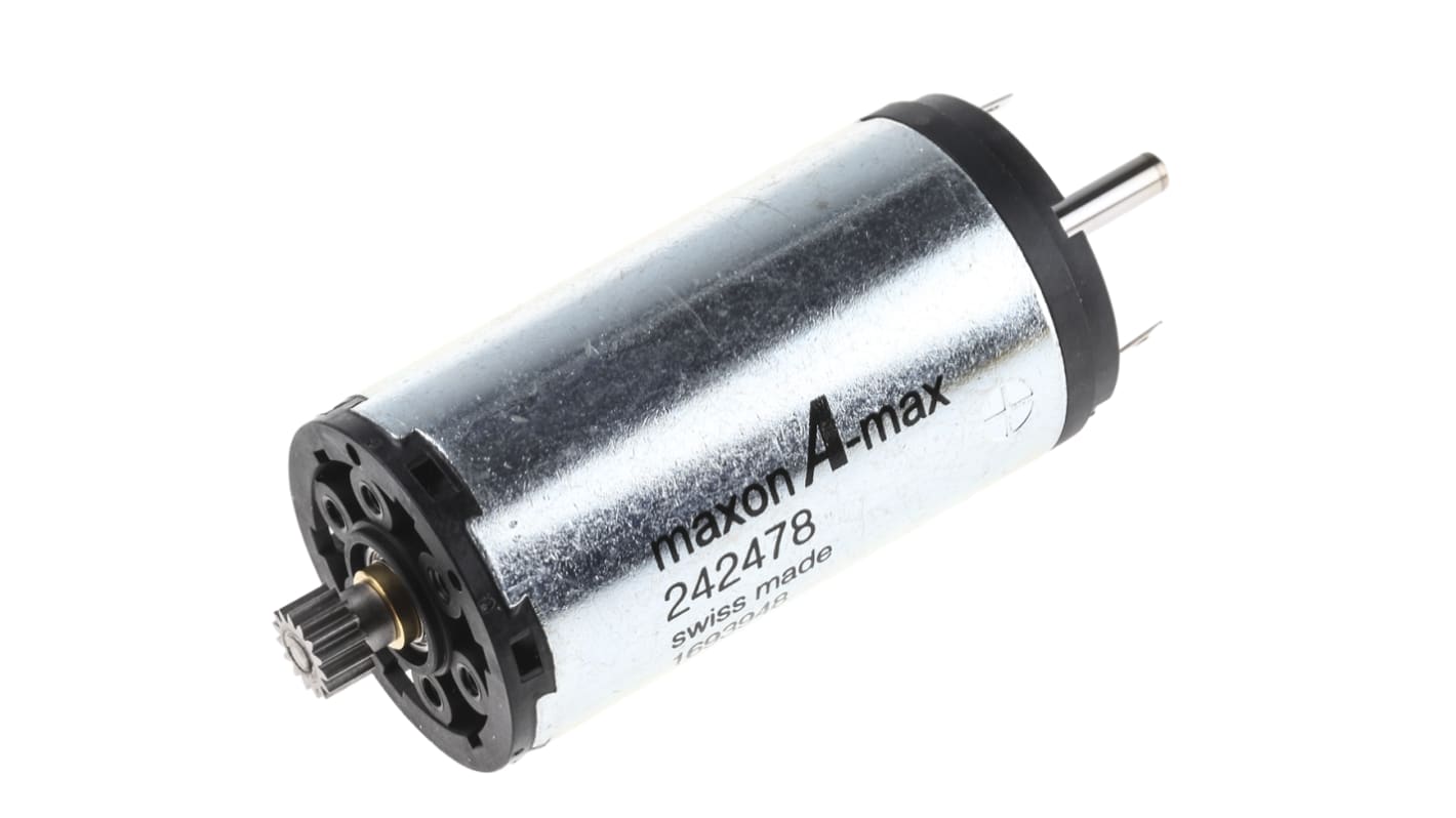 Moteur à courant continu Maxon, 24 V c.c., 15 W, 5860 tr/min, dia. de l'arbre 4mm