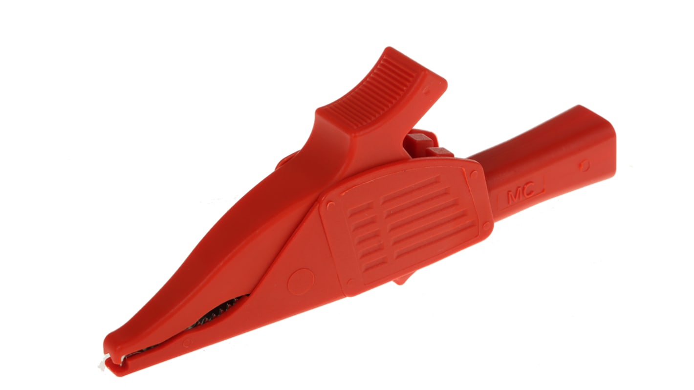 Pince crocodile Staubli, 19A, Rouge