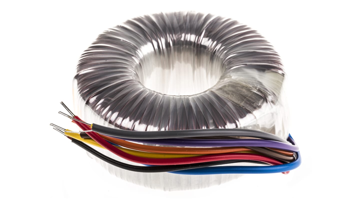 Transformador toroidal Nuvotem Talema, 92428-P2S2, Tensión 2 x 18V ac, Potencia 225VA, 2 salidas