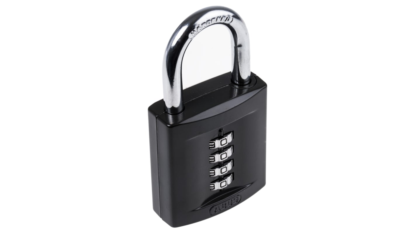 ABUS 組み合わせ南京錠 スチール Black