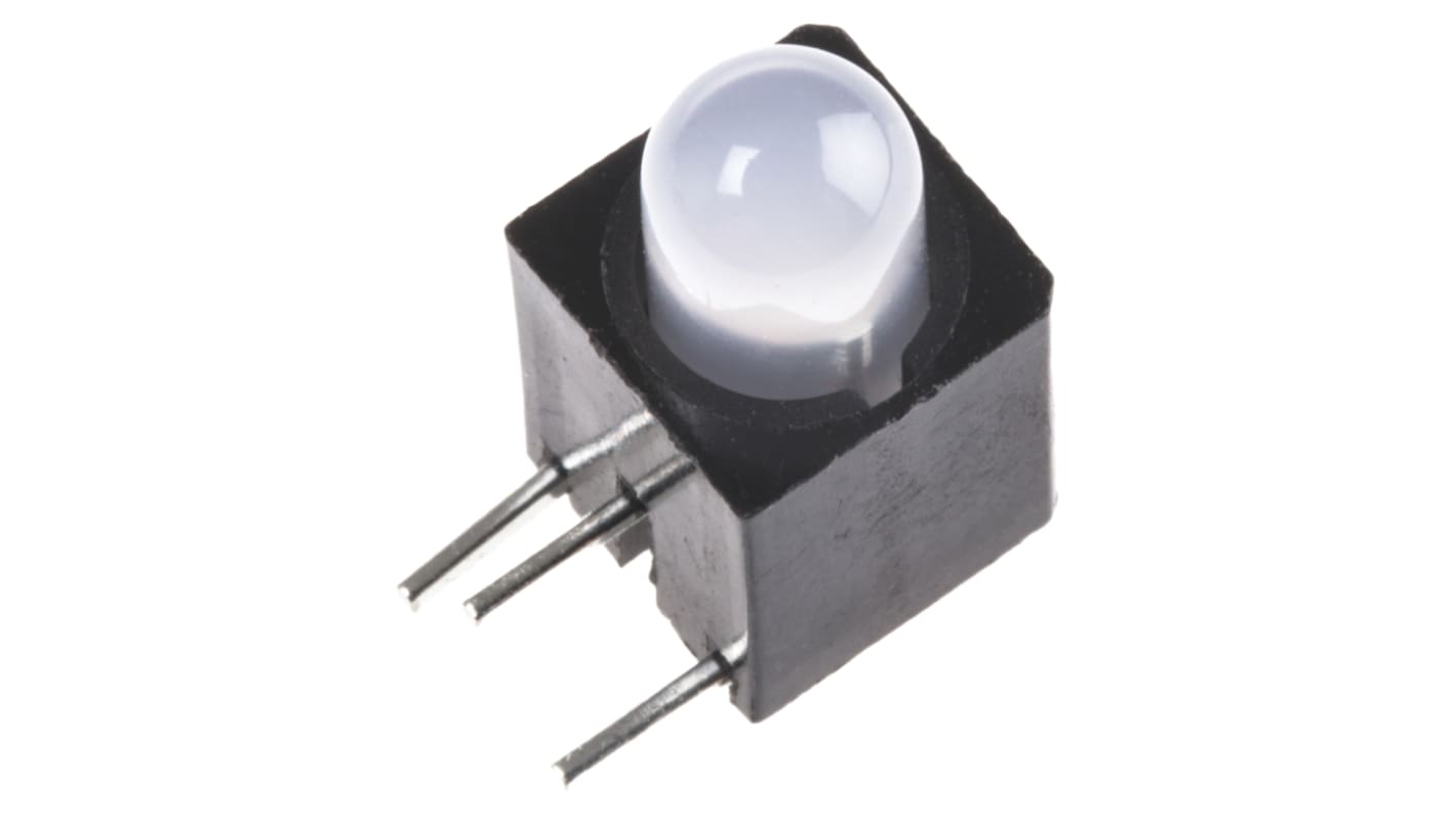Dialight LED Signallampe til Print, 2 Dioder 65 ° Retvinklet Hulmontering, 2,1 V, 2,3 V, Grøn og Rød